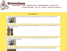 Tablet Screenshot of holzkreationen.de